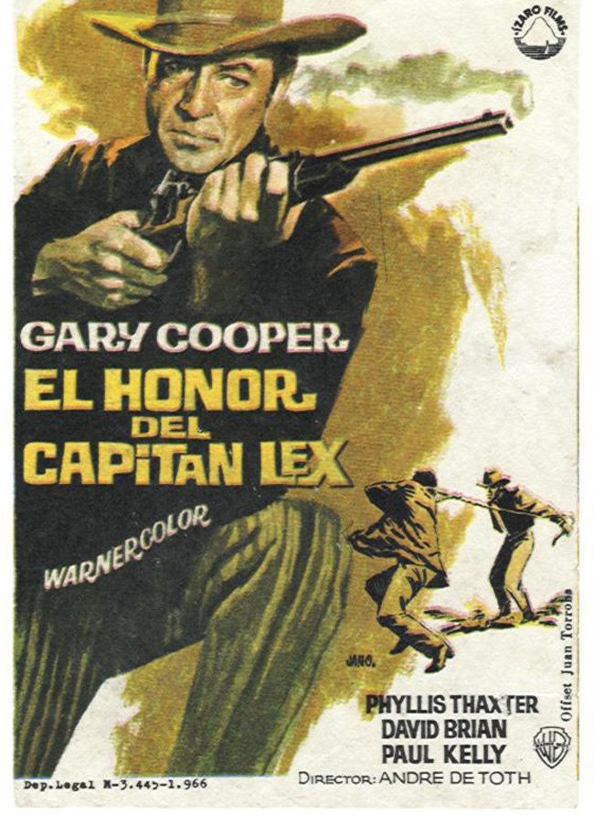 Mg Cine Carteles De Películas El Honor Del Capitan Lex Springfield Rifle 1952 